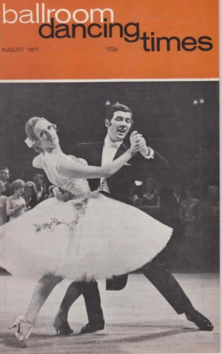 Vintage Ballroom Dancing Times cover featuring Len Armstrong dancing