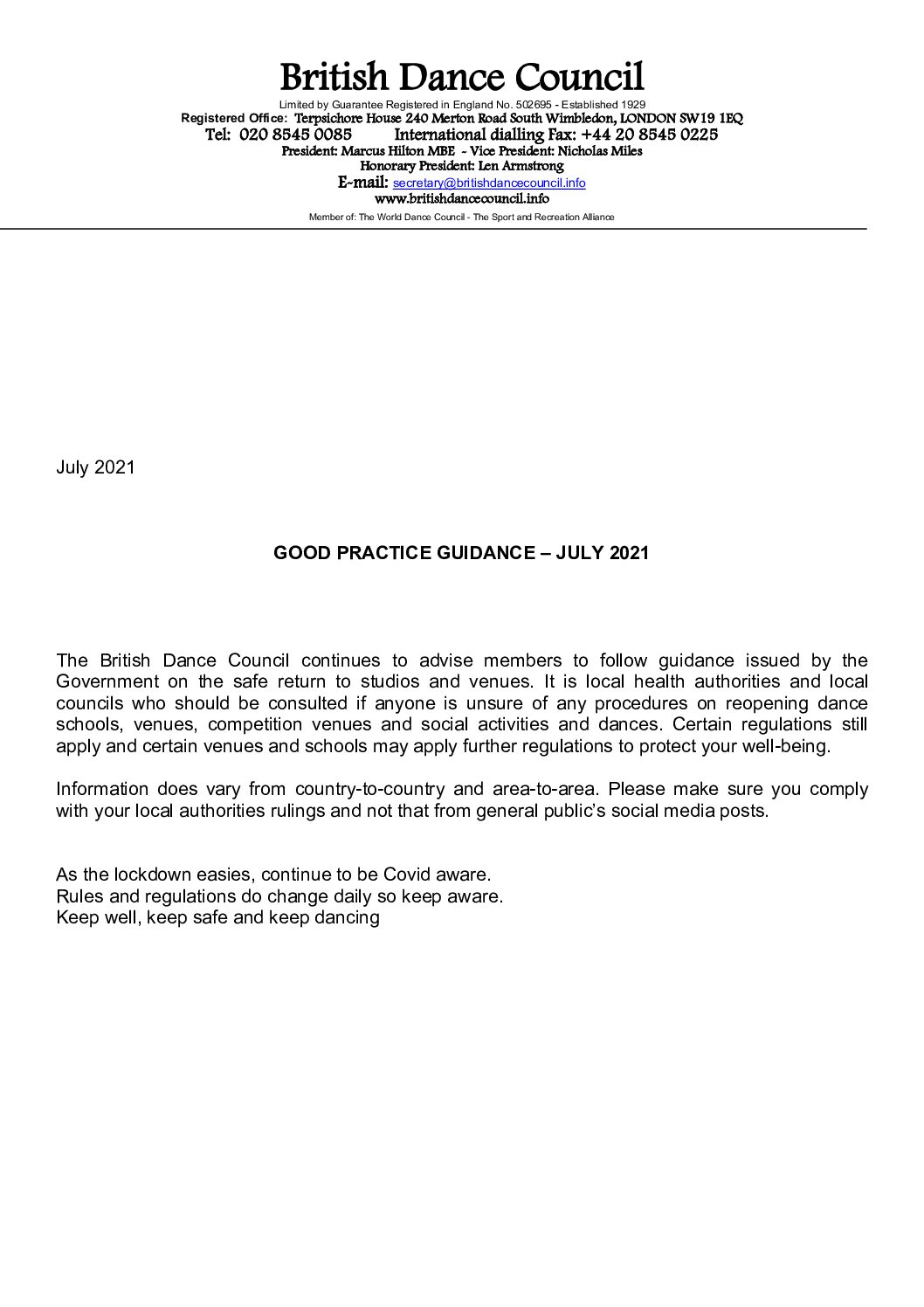 Announcement July2021